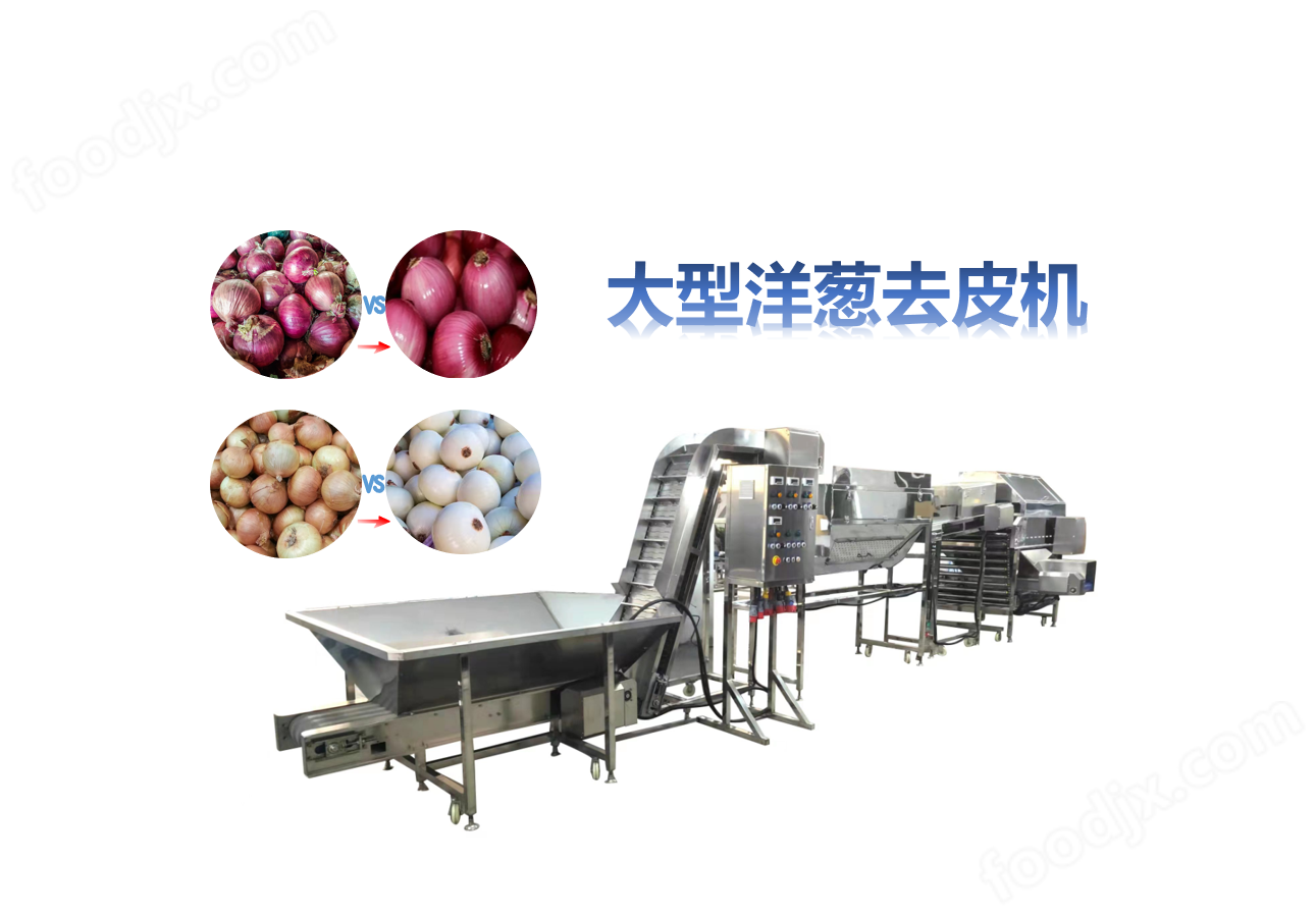 Large onion peeling machine