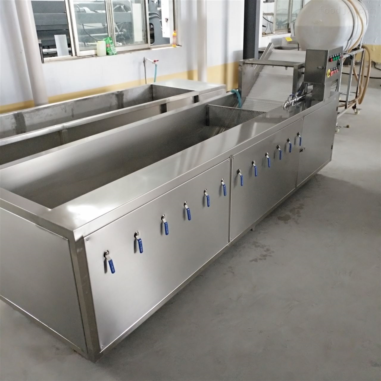 龙虾店气泡洗虾机 超声波龙虾清洗机